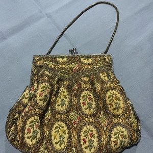 Vintage small hand beaded purse